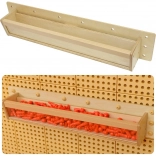 Boîte de rangement en bois avec paroi transparente 80 cm pour panneaux scientifiques-créatifs Masterkidz STEM