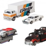 Camion et voiture de course Hot Wheels