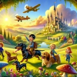 Puzzle Adorable Visite au Château 200 pièces