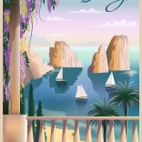 Puzzle RAVENSBURGER Carte postale de Capri 1000 pièces