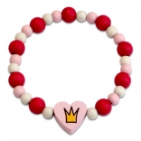Detoa bracelet enfant princesse en perles de bois