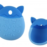 Coque en silicone pour Tamagotchi en forme de chat bleu