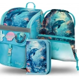 Set scolaire Baagl Zippy Dauphin : cartable, trousse, sac