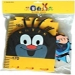 Toise de croissance pour enfants Taupe – jaune, en mousse, 5 pièces