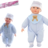 Poupon garçon avec sons 40 cm au corps souple