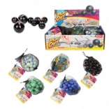 Ensemble de billes en verre 40 pcs de différentes couleurs en filet