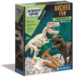 Clementoni Science & Play Archeo Fun : tyrannosaurus rex – kit archéologique avec squelette lumineux