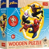 Puzzle en bois aux formes irrégulières SPIDER-MAN, 50 pièces (19,7 × 26,6 cm)
