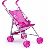 Poussette sportive rose pour enfant avec licorne