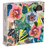 GALISON puzzle carré Perdu dans le jardin 500 pièces