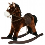 Cheval à bascule en peluche pour enfants – Marron