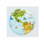 Balle Globe Caly 30 cm - Petits animaux dans la nature