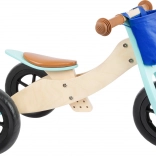 Draisienne en bois Maxi turquoise pour enfants 2en1