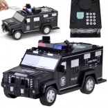 voiture de police – tirelire électronique et coffre-fort pour enfants
