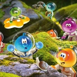 Puzzle SCHMIDT Spacebubble Club : atterrissage dans la forêt de mousse 1000 pièces