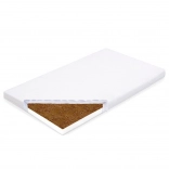 Matelas pour enfant New Baby Standard 140×70×7 cm coco–mousse blanc