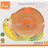 Labyrinthe magnétique en bois Escargot