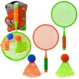 Set de badminton pour enfants - 2 raquettes et 2 grands volants