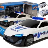 Voiture de police avec garage 2 en 1 avec son et lumières