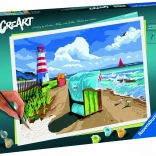 creart vacances à la mer Baltique – peinture par numéros (série premium b)