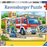 Puzzle RAVENSBURGER police et pompiers 2×12 pièces