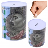 Tirelire en métal avec motif billet de 500 PLN 16 × 12 cm