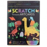 Images à gratter dinosaures, lot de 9 pcs