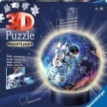 RAVENSBURGER puzzleball lumineux Astronaute 72 pièces