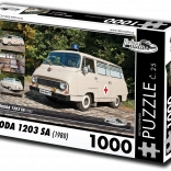 Puzzle Retro-Auto Škoda 1203 SA 1000 pièces