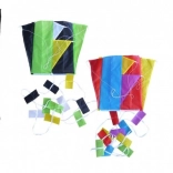 Cerf-volant coloré en nylon 60x45 cm