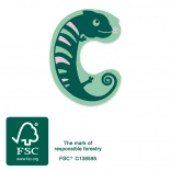 Petit pied lettre en bois C