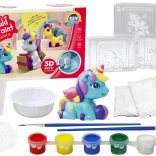 Kit artistique créatif 3D de peinture en plâtre Licorne