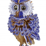 Woodcraft puzzle 3D en bois - Chouette colorée