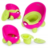 Pot pour enfants ECOTOYS rose-vert avec pieds antidérapants