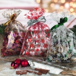 Sac en cellophane 35x50 cm avec étoiles