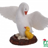 Figurine d’oie avec son petit