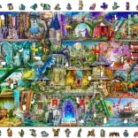 WOODEN CITY Puzzle en bois Il était une fois un conte 2-en-1, 2000 pièces ÉCO