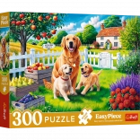 Puzzle - 300 pièces - Chiots à la campagne Trefl