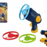 Hélices à lancer avec pistolet de démarrage, 3 pcs, plastique, assortiment de couleurs