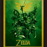 Tableau 3D ZELDA avec impression lenticulaire 23×28 cm