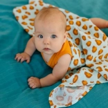 Tommy Lise langes en mousseline Blue Leopard ensemble de 2 pcs