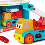 Camion de pompiers à démonter avec lumières et sons