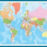 Puzzle carte du monde – 1000 pièces EUROGRAPHICS