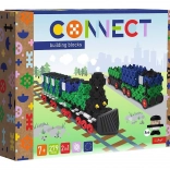Kit de construction TREFL Klocki Connect – train et camion avec remorque L