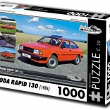 puzzle retro-auta škoda rapid 130 1000 pièces