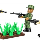Set de construction – figurines Vietnam : trois soldats avec accessoires