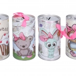 Tirelire avec animaux 15 × 8,3 cm