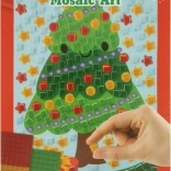 Image mosaïque Noël – sapin 14 × 23 cm