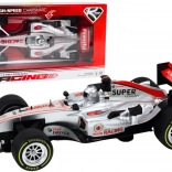 Voiture de sport de course à entraînement 1:9, argentée, lumières et sons