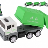 Camion de chantier en plastique à inertie 14 cm – lot de 5 modèles, 10 pcs en boîte